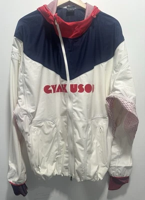 耐克 x Gyakusou Gira 3 层白色跑步风衣夹克 2XL CU0103-133 $290 — 第 1/4 张图片
