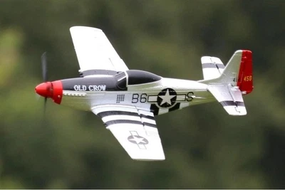 RC Airplane Aircraft Skynetic P-51D Mustang Old Crow 400mm RTF EPP Gyro USA - Image 1 of 4