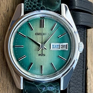 {REPARADO} De colección Julio 1970 King Seiko KS Hi-Beat 5626-7000 con correa de avestruz - Imagen 1 de 24