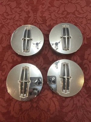 09-13 LINCOLN MKS, MKT, MKX, MKZ  ALLOY WHEEL  CENTER CAPS Set 8A53-1A096-AB OEM - Image 1 of 4