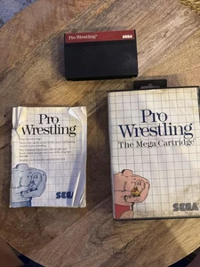 Sega Pro Wrestling The Mega Cartridge Video Game Complete Manual Tested - Picture 1 of 5