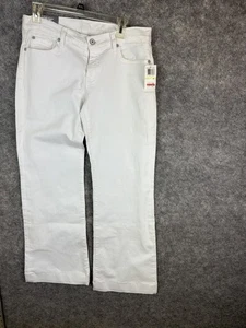 7 For All Mankind Jeans Womens 30 Flare Bell Bottom Slim Trouser White Dojo New - Picture 1 of 13