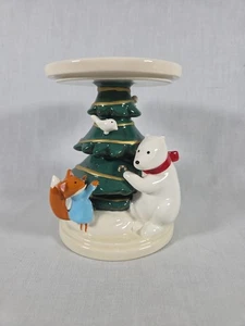 Bath & Body Works POLAR BEAR FOX 6" 3 stoppini portacandele Natale vedi foto - Foto 1 di 8