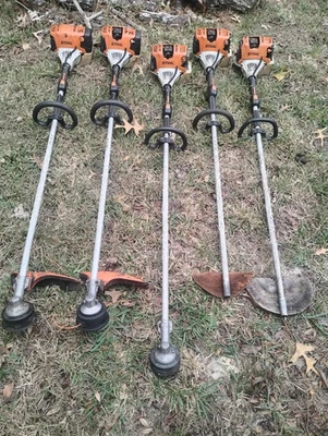 STIHL FS 111R 31cc recortadoras LOTE DE 5 LEER TODOS LOS DETALLES!   Ver y escuchar vídeo Foto 1 de 4