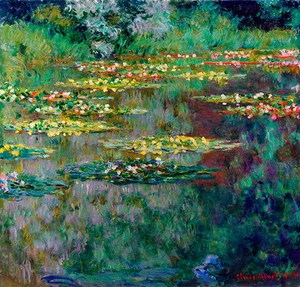 Le Bassin des Nympheas A2+ by Claude Monet High Quality Canvas Print - Picture 1 of 2