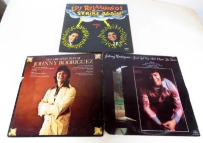 Tejano Tex Mex 3-LP Lot - Los Relampagos, Johnny Rodriguez - Image 1 of 4