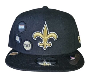New Orleans Saints New Era 9FIFTY NFL Patched Snapback Cap Schwarz 950 A4 OSFM - Bild 1 von 8