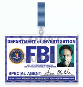 The X-Files revival series - Fox Mulder cosplay wallet I.D. Badge - Picture 1 of 2