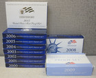 (Lot de 10) 2000 - 2009 ensembles d'épreuves américains comme neuf ~ Excellent état