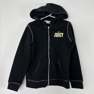 Juicy Couture Kids Hooded Sweatshirt Jacket Youth 7 Full Zip Long Sleeve Hoodie - Picture 1 of 10