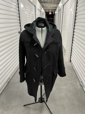 ABRIGO DE LANA GRIS LONA GLOVERALL VINTAGE INGLATERRA TALLA 46 Foto 1 de 4