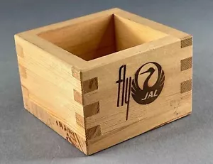 JAL SMALL WOODEN BOX JAPAN AIR LINES FLY JAL VINTAGE RETRO AIRLINE - Picture 1 of 3