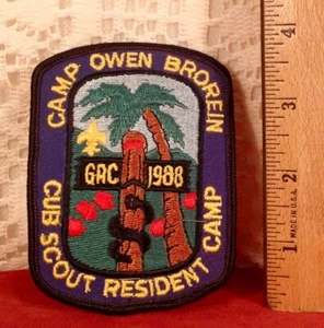 Vintage Patch GRC 1988 Camp Owen Brorein Cub Scout Resident Camp - Picture 1 of 3