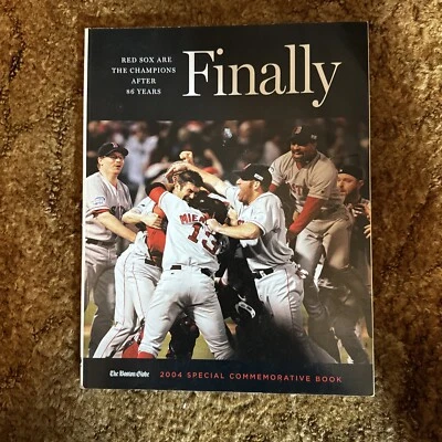 2004 Red Sox "Finally!" - Boston Globe Commemorative Book - Image 1 of 4