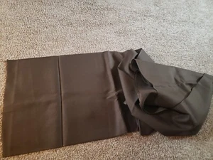 Truly Vintage Dark Brown Broadcloth Fabric - Uncut - 4 Yards X 22" - Picture 1 of 3