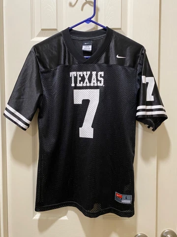 Nike - Texas Longhorns- #7  Jersey - Youth Large  - Black Cover