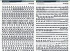 MECANORMA Transfers Lettering A3 468.36 CLN #387 GAILLARD BOLD 10mm