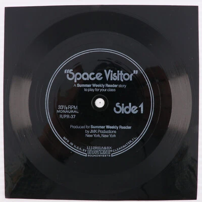 Space Visitor - Summer Weekly Reader - 33 rpm Flexi-Disc 6" Mono Record R/PR-37 - Image 1 of 4