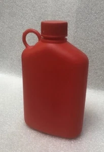 Plastic Alcohol Flask - Red - 2 Pack - 300ml - 10oz - Picture 1 of 4