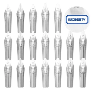 30 Pcs Pen Nibs Set Stainless Steel for Calligraphy Drawing Writing - Picture 1 of 10
