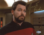 Jonathan Frakes Signed 8X10 Photo William Riker Star Trek Tng Rare Beckett Bas
