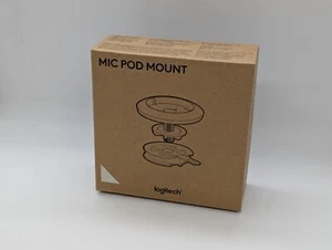 Logitech Mic Pod Mount pour Rally Mic Pod table bureau blanc cassé WW 952-000020 - Photo 1/18