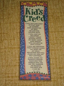 PRIMITIVE KIDS CREED LAMINATED BOOK MARK KID'S CREED - Picture 1 of 2