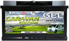 Electronicx Caravan Edition GEL Batterie 100 AH 12V Wohnmobil Boot Versorgung