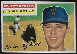 1956 Topps #198 Ed Fitzgerald Washington Nationals Excellent to Mint!