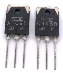 SANKEN 2SA1695 / 2SC4468 Transistor Pair Set - Foto 1 di 1