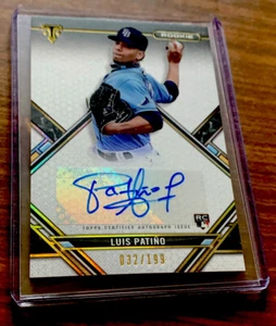 Luis Patino 2021 Triple Threads Luis Patino SP RC #d / 199 # RAC-LP, TB Day - Picture 1 of 3