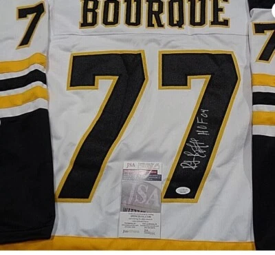 Ray Bourque Boston Bruins Autographed Signed Jersey Inscribed "HOF 04" JSA COA - Image 1 of 2