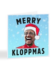 Merry Kloppmas Christmas Card Jurgen Klopp Liverpool FC Football XMAS - A7260