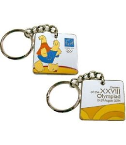 WRESTLING SPORT BY MASCOT ATHENS 2004 OLYMPIC GAMES KEYCHAINS KEY HOLDER