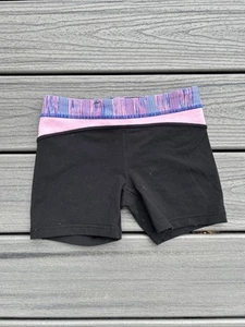 Iviva by Lululemon Girl’s Sz 8 Shorts ~Black/Pink~ - Picture 1 of 6