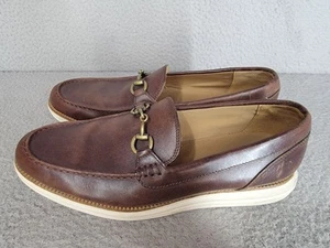 Scarpe mocassino uomo COLE HAAN Grand OS Pinch Grand Horse Bit Penny taglia 11,5 M marrone - Foto 1 di 14