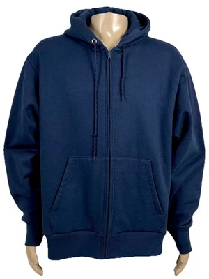 Винтажный Camber толстовка с капюшоном молнии мужской XL тепловой с подкладкой куртка синий сделано в США - Изображение 1 из 4