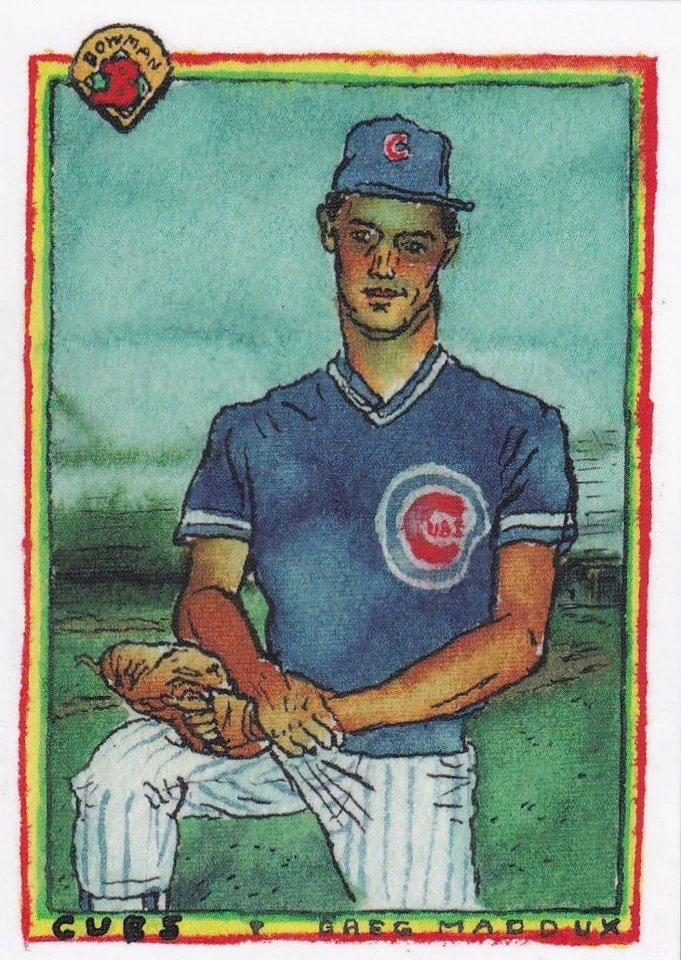 GREG MADDUX TOPPS ОБУВНАЯ КОРОБКА СОКРОВИЩА ЭНДИ ФРИДМАН 1990 BOWMAN BRAVES #B90-1 2025 - Изображение 1 из 1