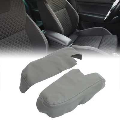 1 par de almohadillas de cubierta de reposabrazos para cubierta de puerta delantera para Honda Ridgeline 2006-2014 gris Foto 1 de 4