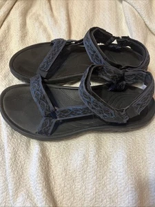 TEVA Hurricane Sport Sandal 4156 Men 12 Blue Black Outdoor Beachy Gorpcore - Picture 1 of 12