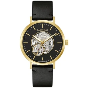 Caravelle Men's Classic Black Dial Watch - 44A121 - Picture 1 of 1