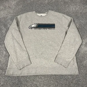 Philadelphia Eagles NFL Team Apparel Men's Crew Neck Sweatshirt Gray XL - Picture 1 of 7