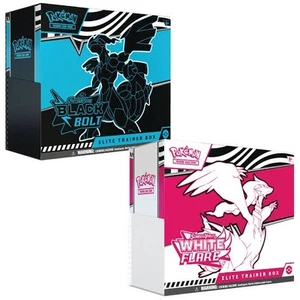 Pokemon TCG Black Bolt & White Flare Elite Trainer Box ETB Set Of 2 | IN HAND ✅ - Picture 1 of 4