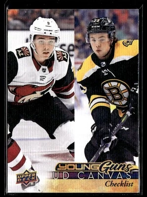 2017-18 Upper Deck Series 1 Young Guns Canvas Keller/McAvoy #C120 - Image 1 of 2