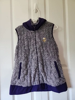 Antigua NFL Winter Vest Full-Zip Sleeveless Vikings Purple Size Women's Large  - Image 1 of 4