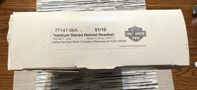 Harley Davidson первоклассный стерео шлем гарнитура 77147-98A новый в оригинальной коробке - Изображение 1 из 4