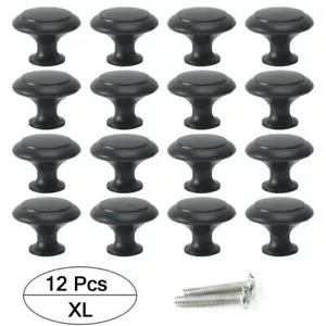 12Pcs Door Knobs Cabinet Handles Cupboard Drawer Kitchen Stainless Steel DIY - Picture 1 of 7