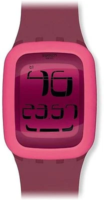 NEW Swatch SURP102 Digi-Lily Watch Pink Silicone Digital Touch Dial Alarm Day - Image 1 of 4