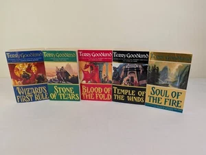The sword of truth books 1-5 by Terry Goodkind First rule, Blood, Temple, stone - Picture 1 of 20