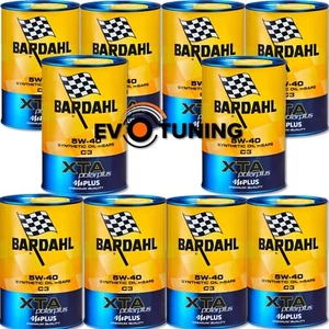 10 Litri Bardahl XTA 5W40 Acea C3 API SNCF Olio Motore Auto 100% Sintetico mplus - Foto 1 di 7